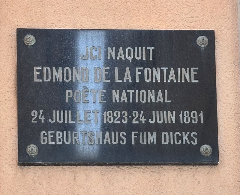 Edmond de la Fontaine Marker. Click for full size. Edmond de la Fontaine Marker image. Click for full size.