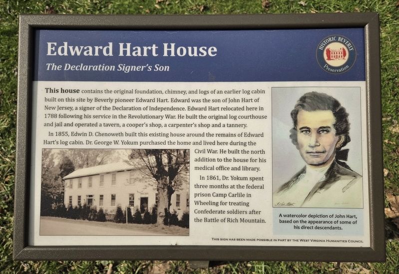 Edward Hart House Marker. Click for full size. Edward Hart House Marker image. Click for full size.