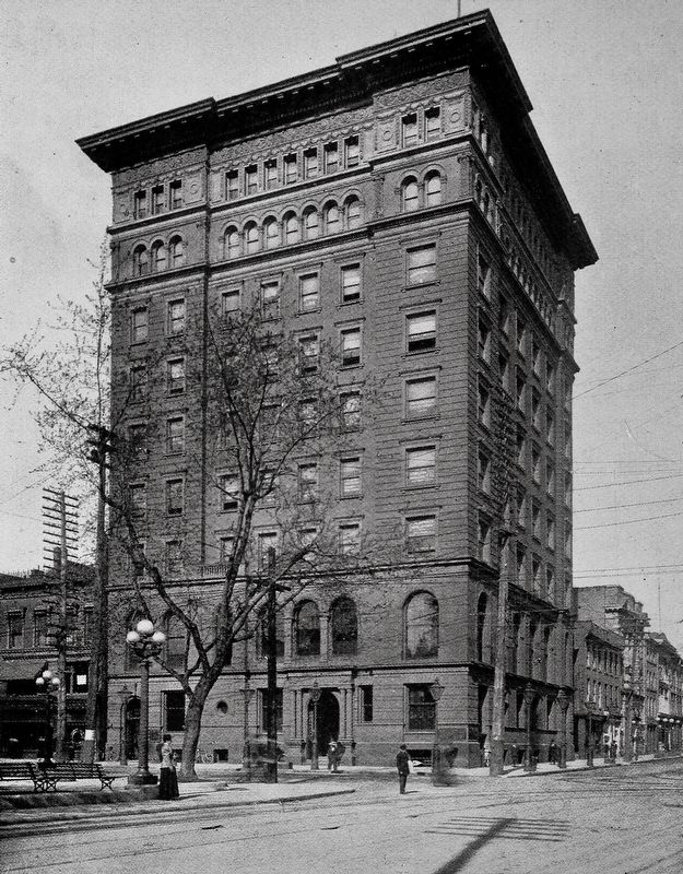 The former Bank of Hamilton headquarters, 1912 image. Click for full size.