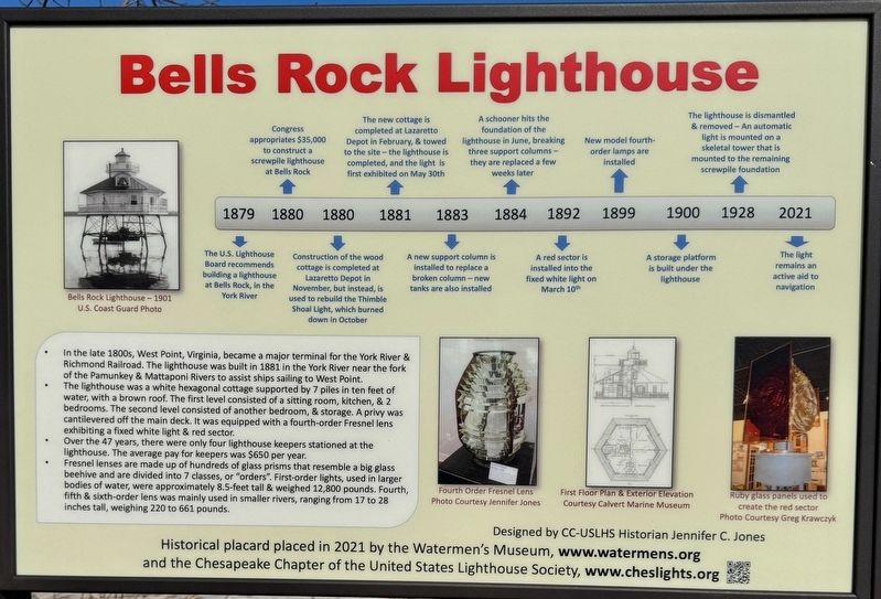 Bells Rock Lighthouse Marker image. Click for full size.