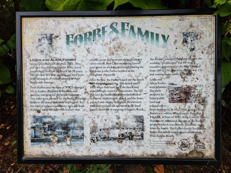 Forbes Family History Marker image. Click for full size.