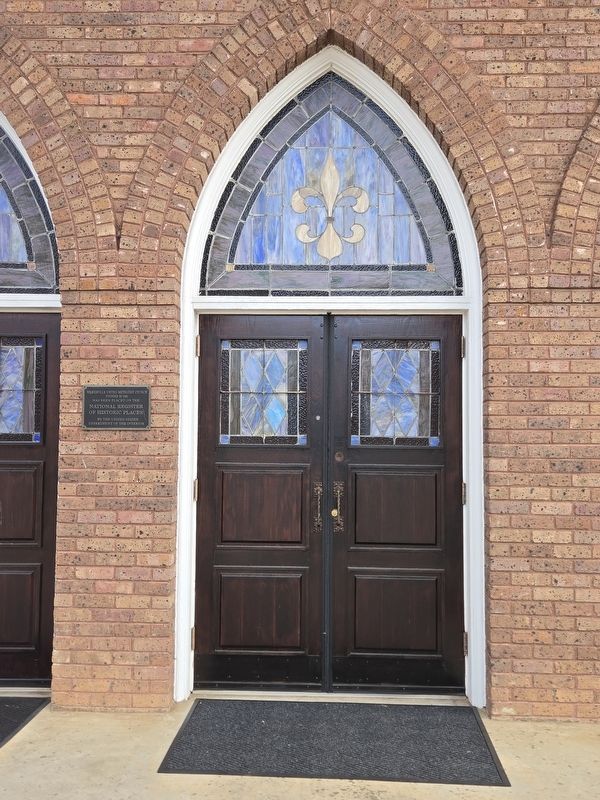 Weaverville United Methodist Church Marker at the sanctuary entrance image. Click for full size.