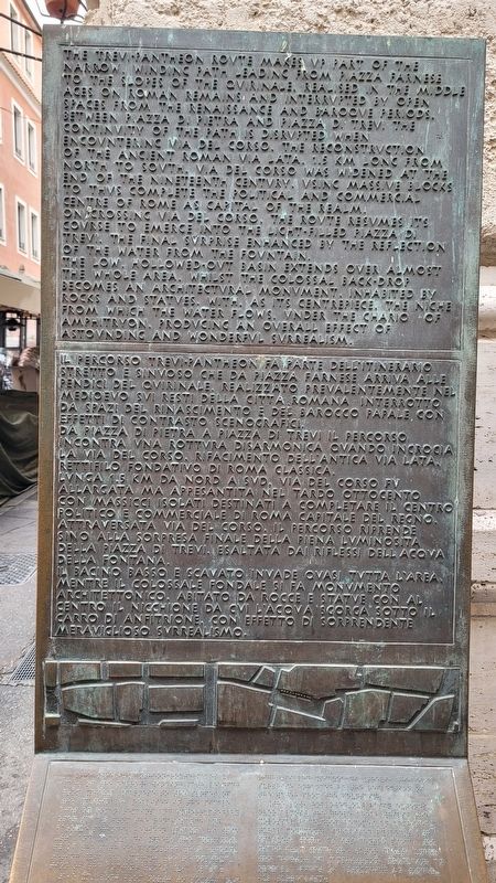 Trevi-Pantheon Route Marker. Click for full size. Trevi-Pantheon Route Marker image. Click for full size.