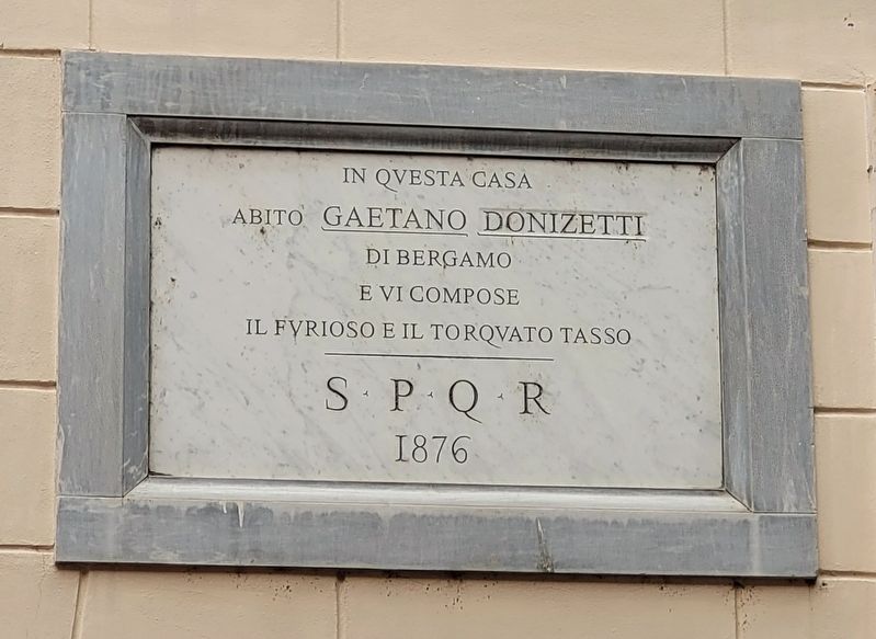 Gaetano Donizetti Marker image. Click for full size.