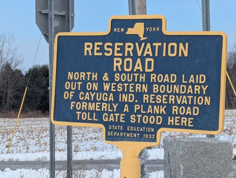 Reservation Road Marker image. Click for full size.