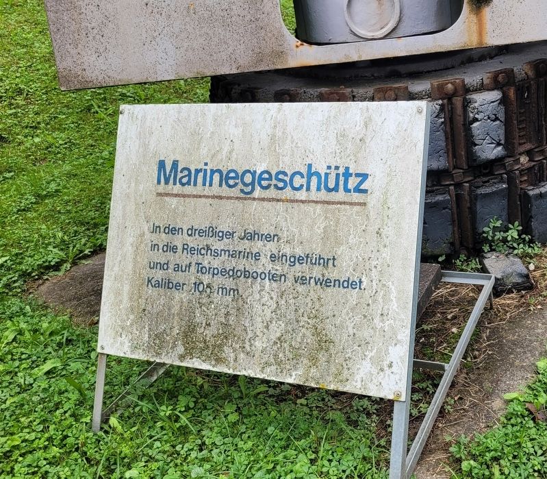 Marinegesch�tz / Naval Gun Marker image. Click for full size.