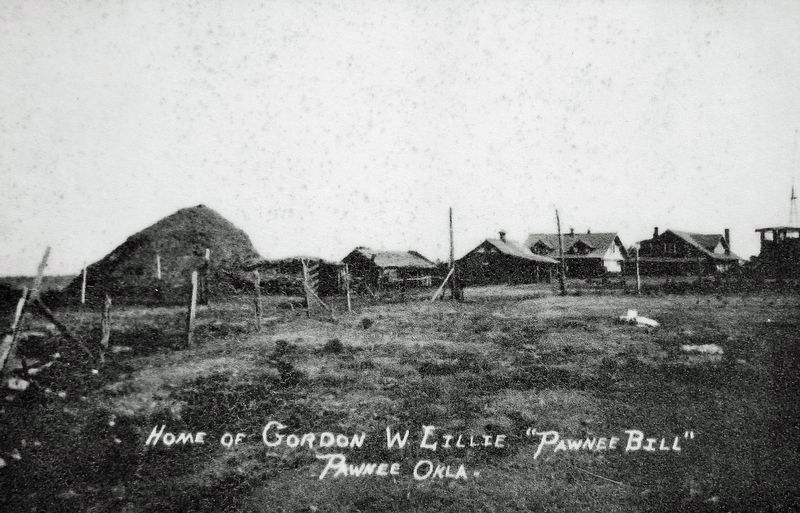 Marker detail: Earth Lodge before the barn was constructed.. Click for full size. Marker detail: Earth Lodge before the barn was constructed. image. Click for full size.