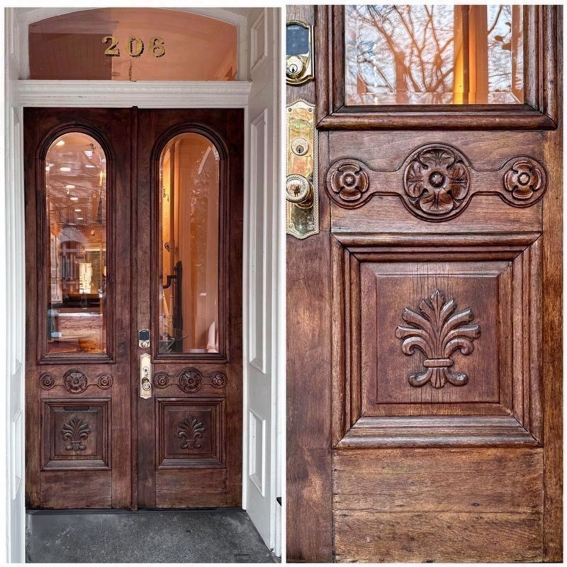 Architectural Features of the Historic Entrance Door image. Click for full size.