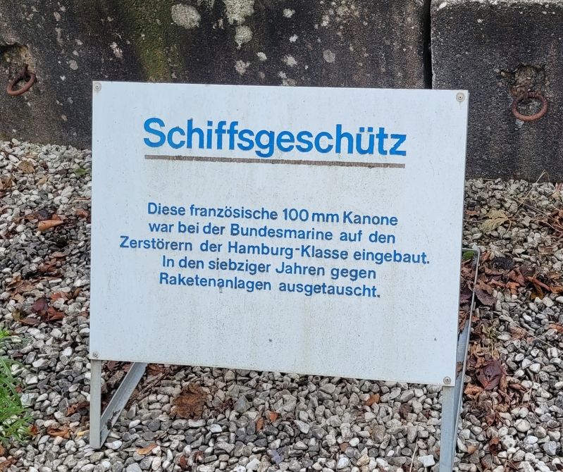 Schiffsgesch�tz / Naval Gun on a Ship Marker image. Click for full size.