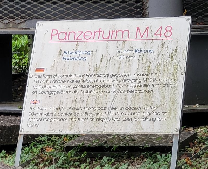 Panzerturm M 48 / Armor Turret M48 Marker image. Click for full size.