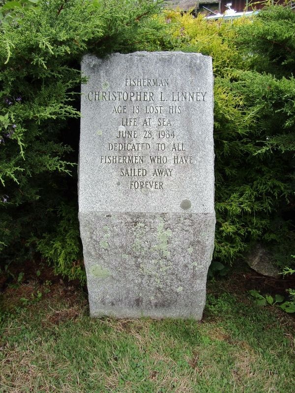 Fisherman Christopher L. Linney Memorial. Click for full size. Fisherman Christopher L. Linney Memorial image. Click for full size.