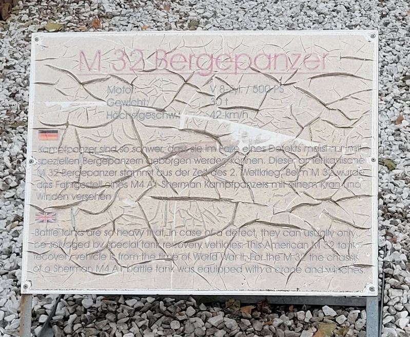 M32 Beraepanzer / M32 Armored Recovery Vehicle Marker. Click for full size. M32 Beraepanzer / M32 Armored Recovery Vehicle Marker image. Click for full size.