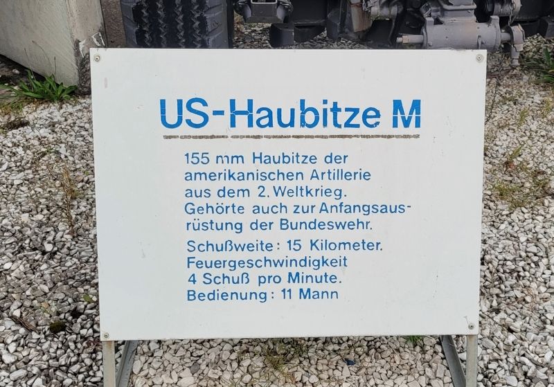 US-Haubitze M / US Howitzer M Marker. Click for full size. US-Haubitze M / US Howitzer M Marker image. Click for full size.
