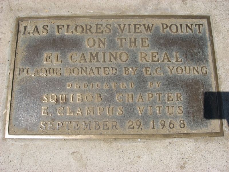 Las Flores View Point Marker image. Click for full size.