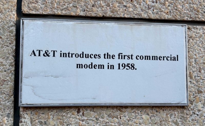 First Commercial Modem Marker image. Click for full size.