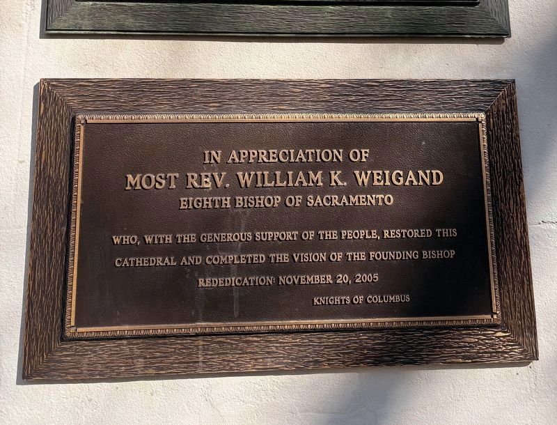William K. Weigand plaque image. Click for full size.
