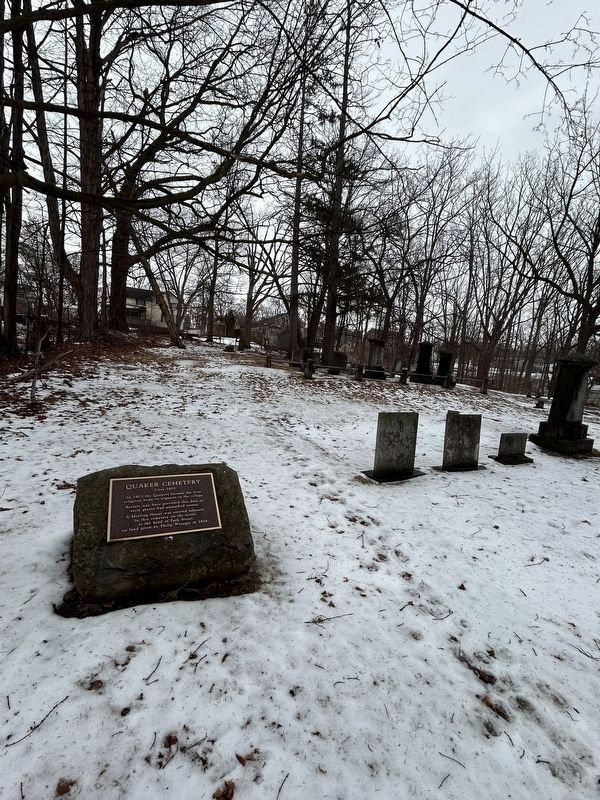 Quaker Cemetery Marker image. Click for full size.