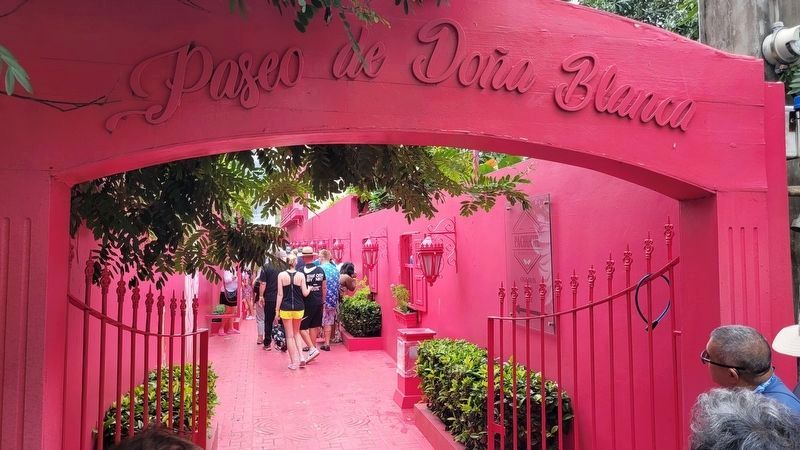 The back entrance to the Paseo de Do�a Blanca image. Click for full size.