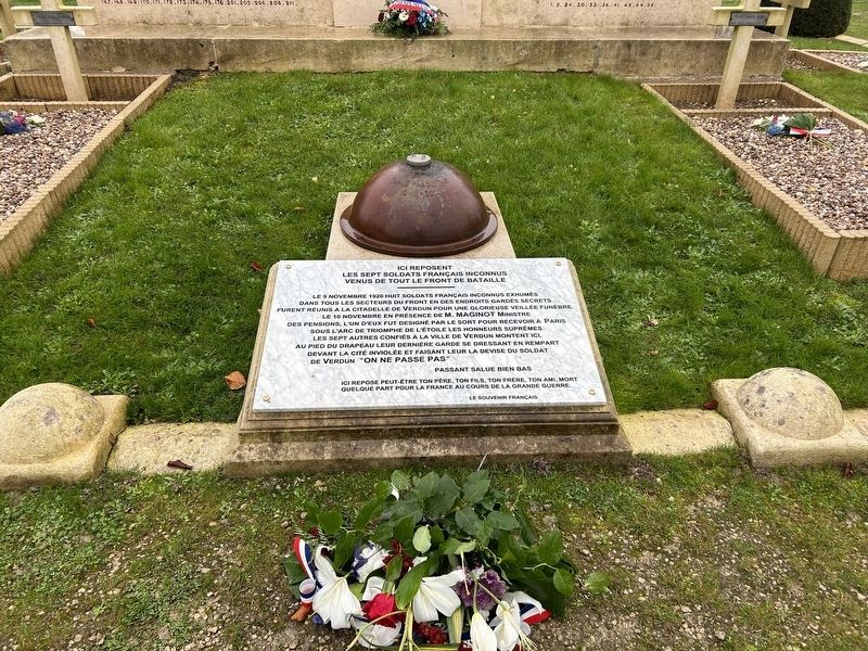 Unknown French Soldiers Marker. Click for full size. Unknown French Soldiers Marker image. Click for full size.