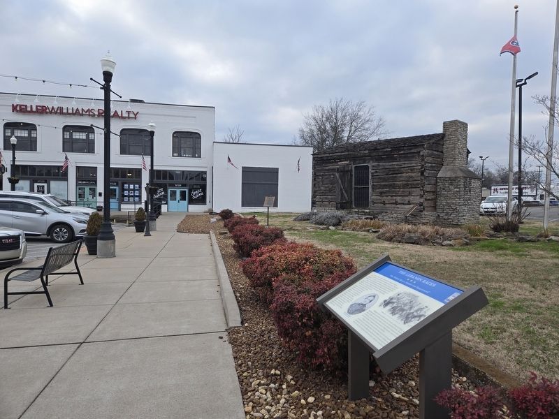 The Lebanon Races Marker. Neddy Jacobs cabin in the background. Click for full size. The Lebanon Races Marker. Neddy Jacobs cabin in the background image. Click for full size.