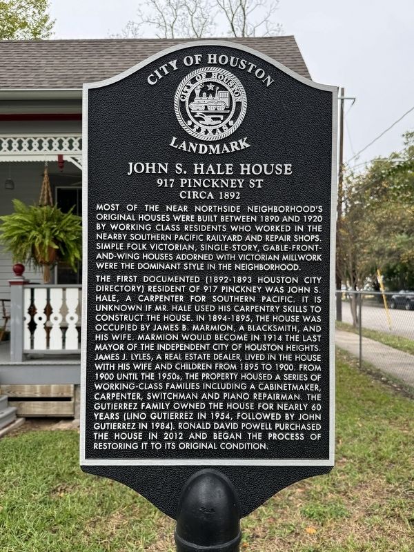 John S. Hale House Marker. Click for full size. John S. Hale House Marker image. Click for full size.