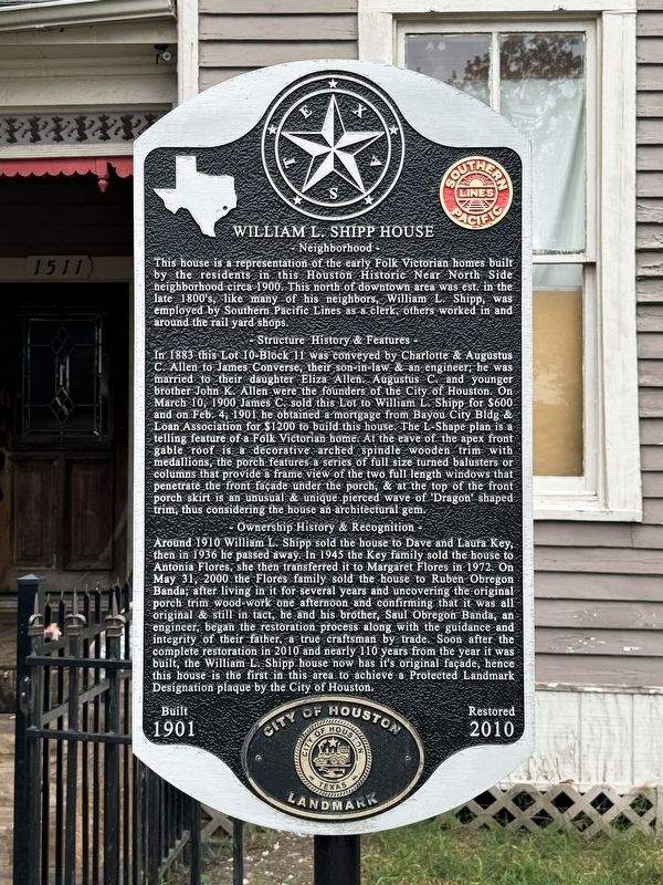 William L. Shipp House Marker image. Click for full size.
