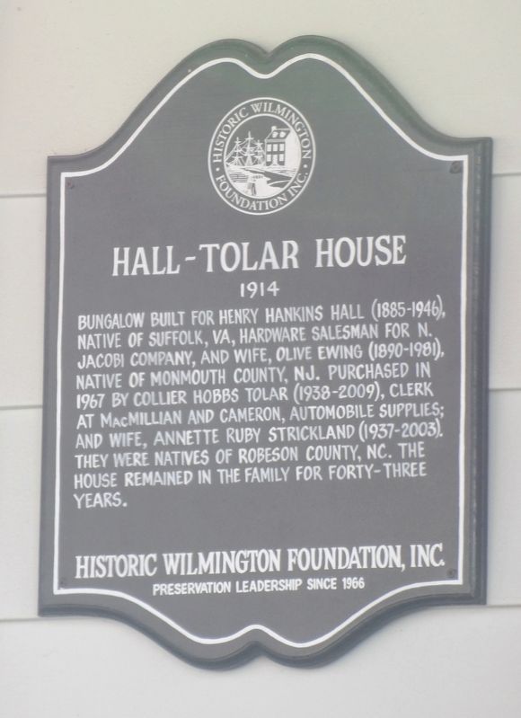 Hall-Tolar House Marker. Click for full size. Hall-Tolar House Marker image. Click for full size.