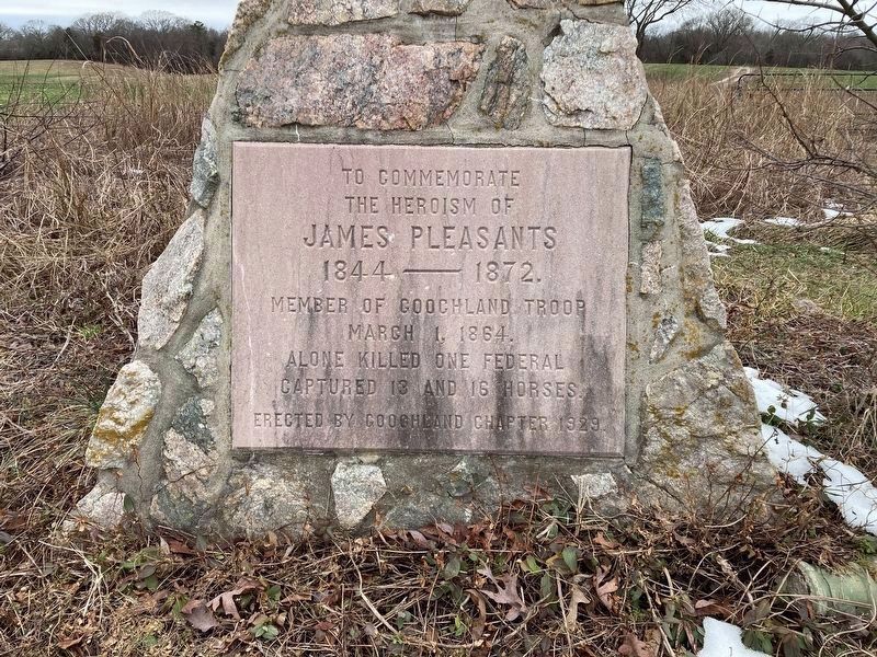 James Pleasants Marker. Click for full size. James Pleasants Marker image. Click for full size.