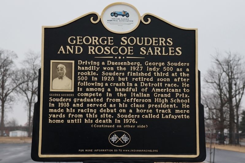 George Souders And Roscoe Sarles Marker image. Click for full size.