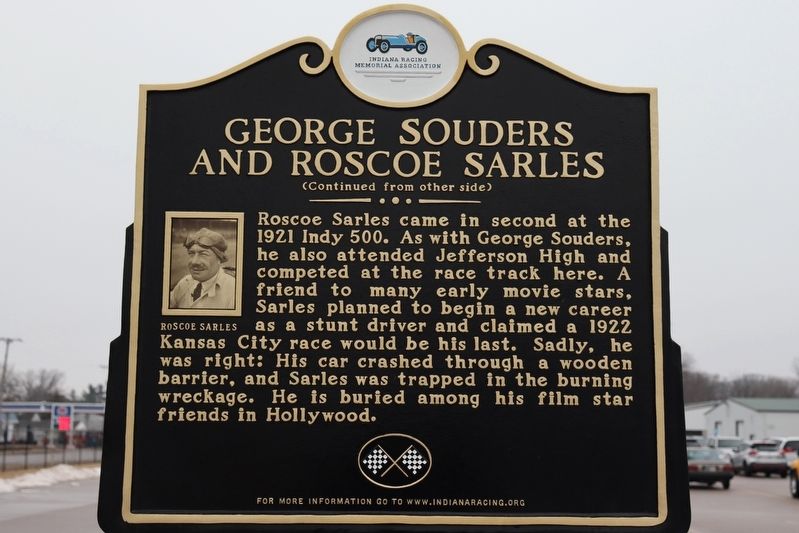 George Souders And Roscoe Sarles Marker image. Click for full size.