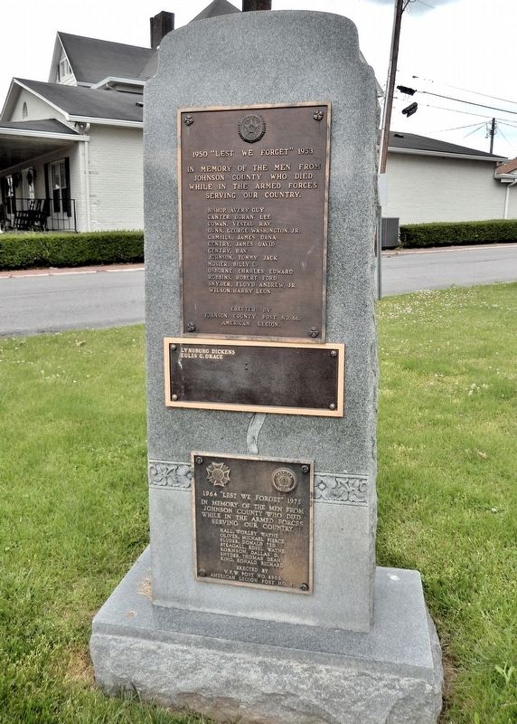 1950 "Lest We Forget" 1953 Marker. Click for full size. 1950 "Lest We Forget" 1953 Marker image. Click for full size.