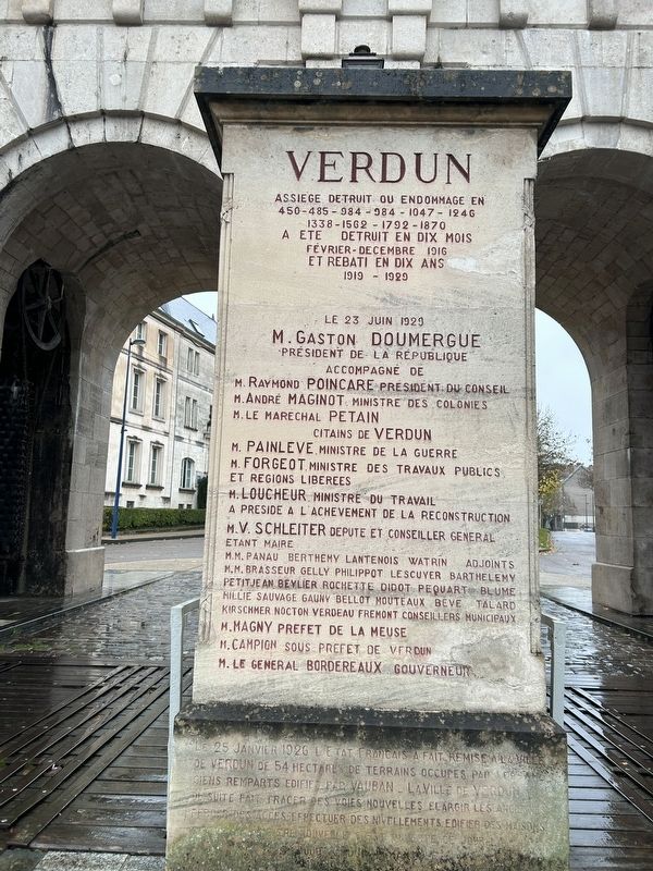 Verdun Marker. Click for full size. Verdun Marker image. Click for full size.
