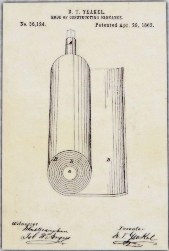 Marker detail: 1862 Yeakel Patent image. Click for full size.