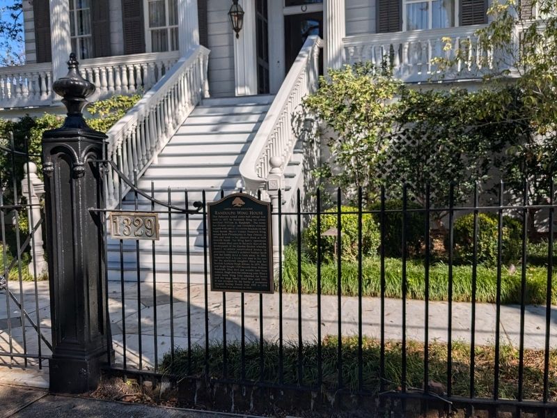Randolph Wing House Marker image. Click for full size.