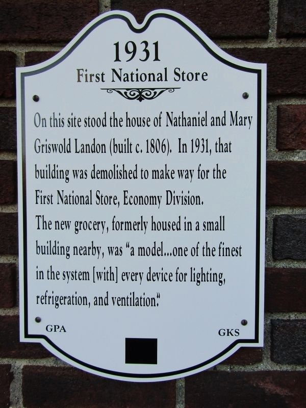 First National Store Marker image. Click for full size.