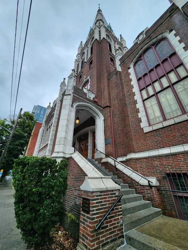 Seattle First Baptist Church Marker image. Click for full size.