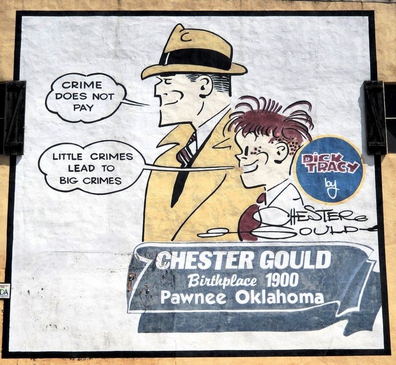 Chester Gould Birthplace 1900 Marker image. Click for full size.