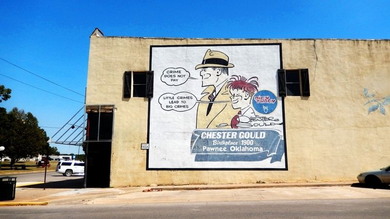 Chester Gould Birthplace 1900 Marker image. Click for full size.