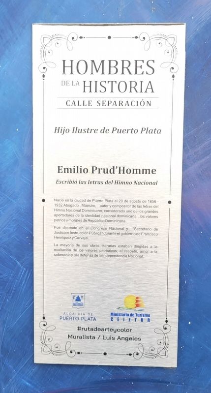 Hombres de la Historia / Men of History Marker image. Click for full size.