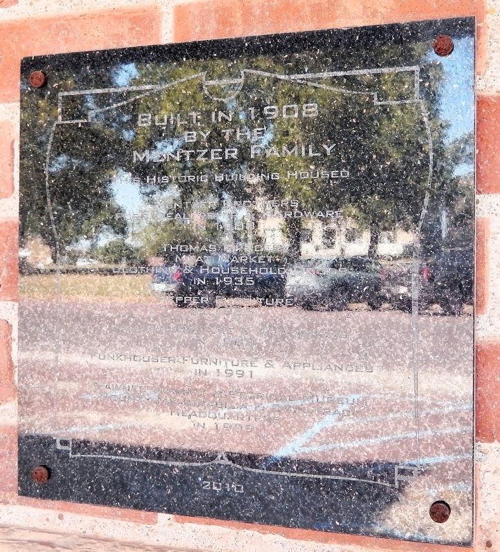 Built in 1908 by the Mentzer Family Marker image. Click for full size.