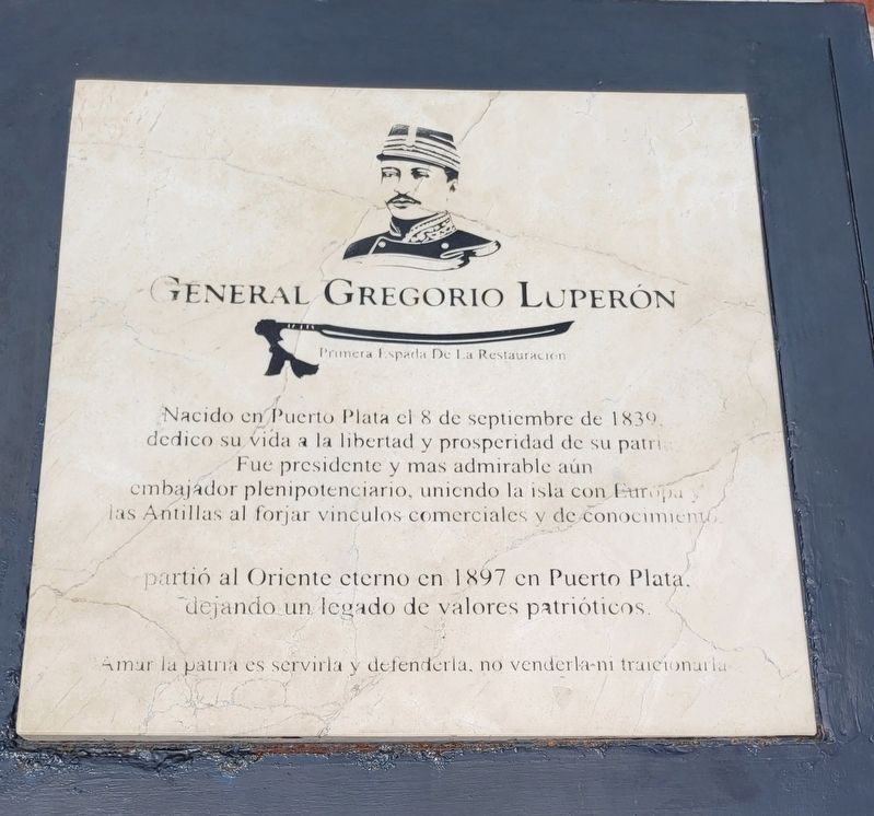 General Gregorio Luper�n Marker image. Click for full size.