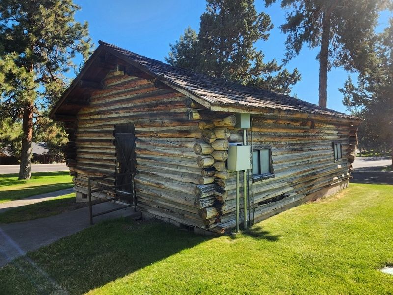 Replica of Bend's First School. Click for full size. Replica of Bend's First School image. Click for full size.