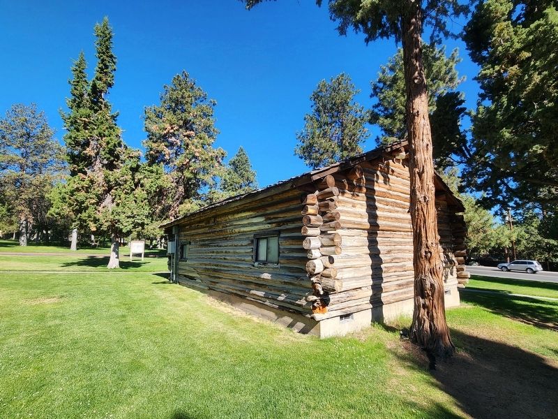 Replica of Bend's First School. Click for full size. Replica of Bend's First School image. Click for full size.