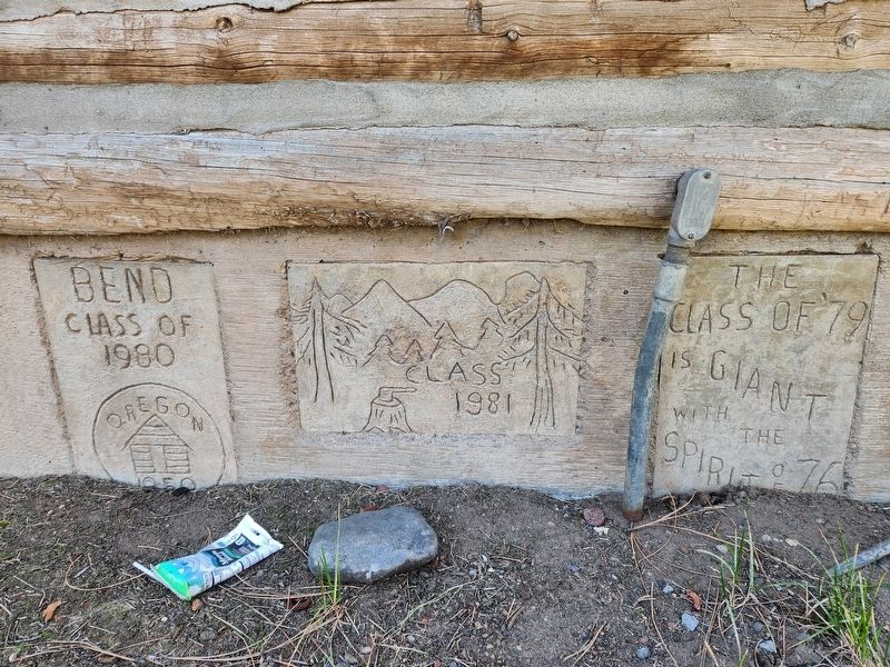 Replica of Bend's First School. Click for full size. Replica of Bend's First School image. Click for full size.