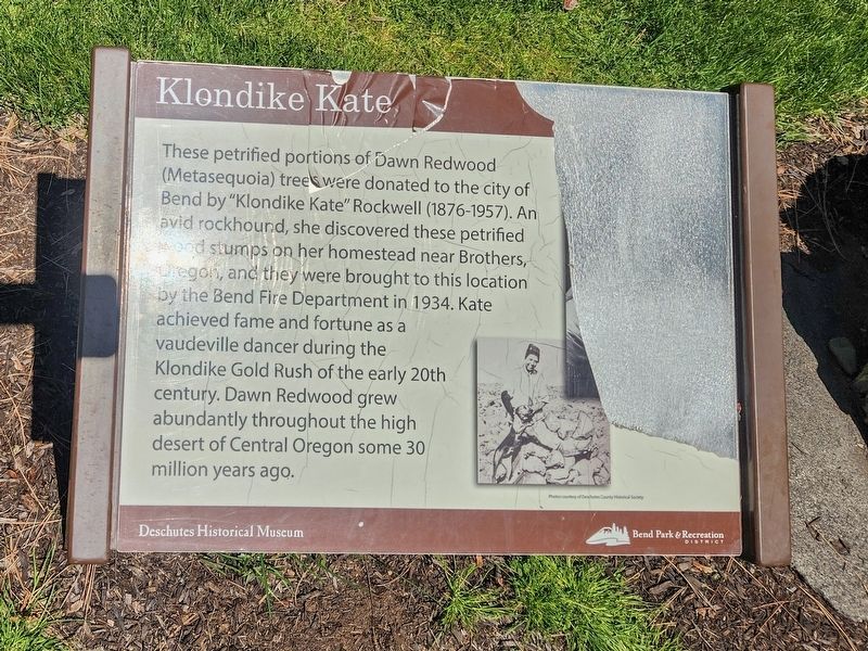 Klondike Kate Marker. Click for full size. Klondike Kate Marker image. Click for full size.