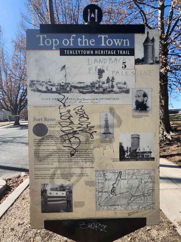 Fort Reno Marker. Click for full size. Fort Reno Marker image. Click for full size.