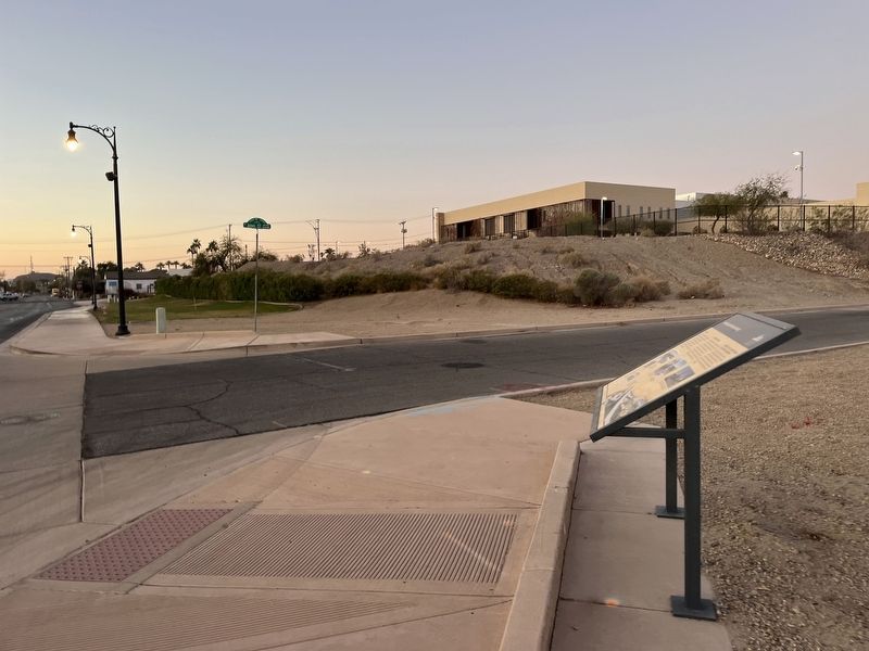 Reclaiming the Yuma Crossing Marker image. Click for full size.