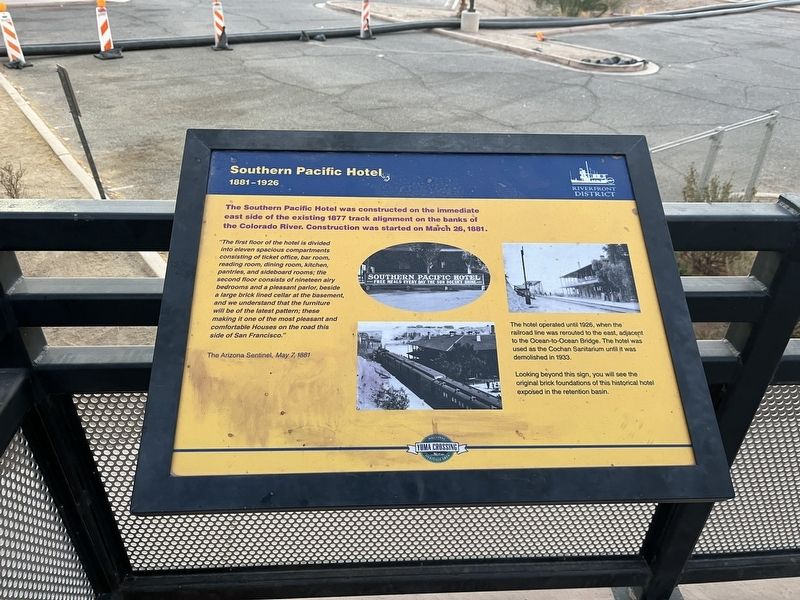 Southern Pacific Hotel Marker. Click for full size. Southern Pacific Hotel Marker image. Click for full size.