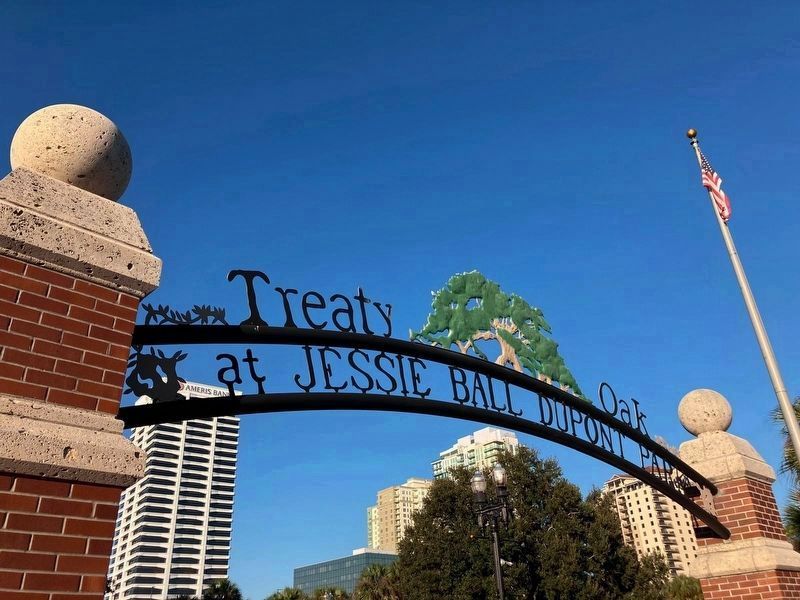 Marker is located just beyond this arch.. Click for full size. Marker is located just beyond this arch. image. Click for full size.