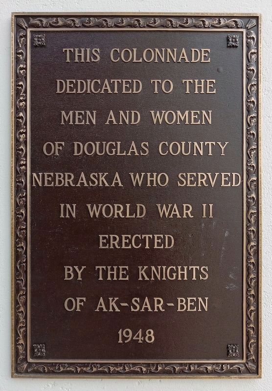 Douglas County World War II Memorial Shrine panel 6 image. Click for full size.